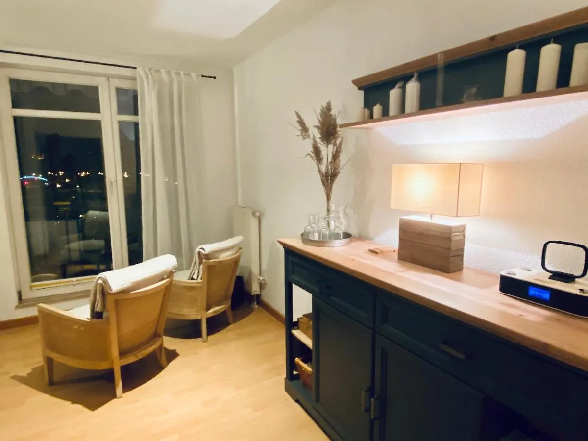 Panoramablick Auf Elbe Und Schlosser Dresden Apartment